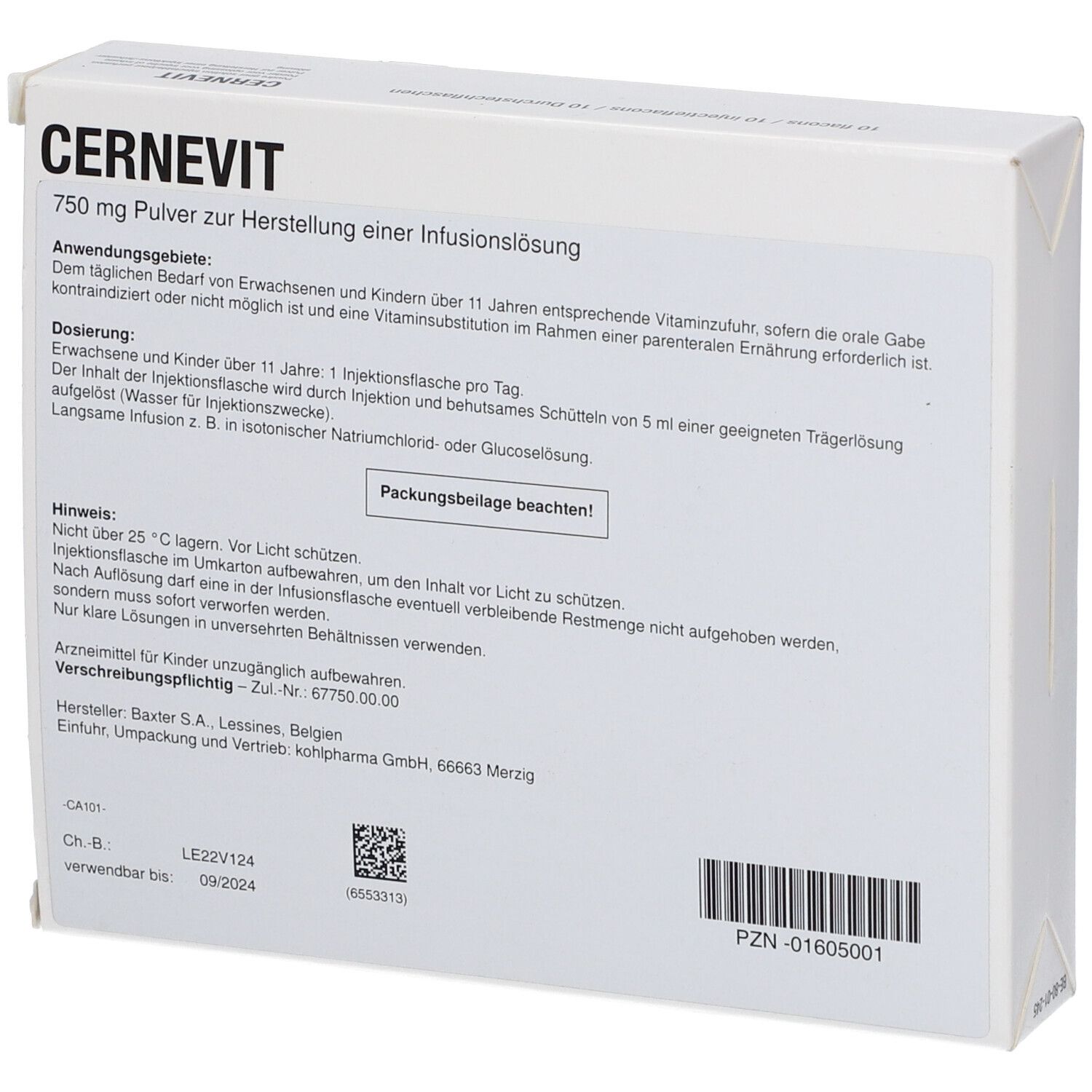 Cernevit 750 mg