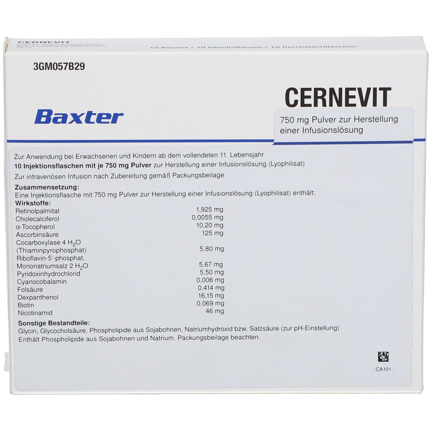 Cernevit 750 mg