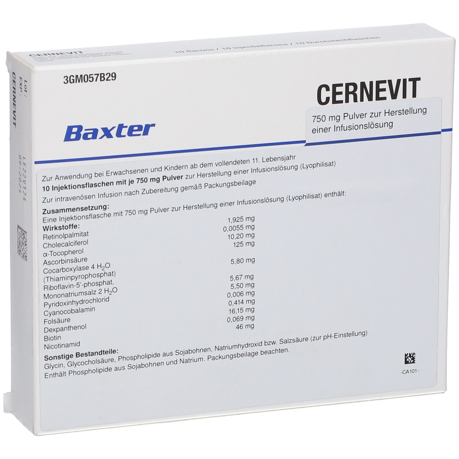 Cernevit 750 mg
