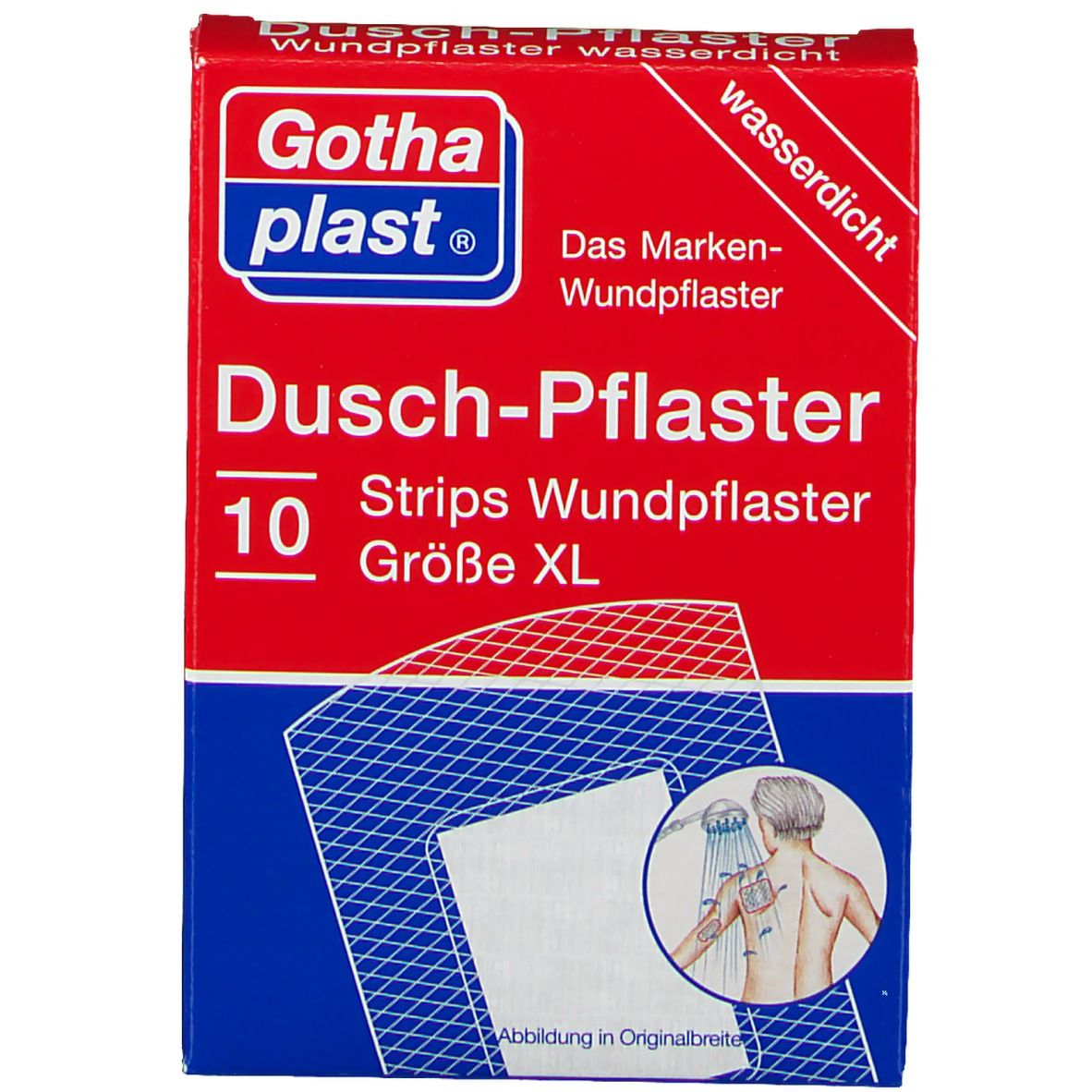 Gothaplast® Duschpflaster Größe XL 7 cm x 4,8 cm