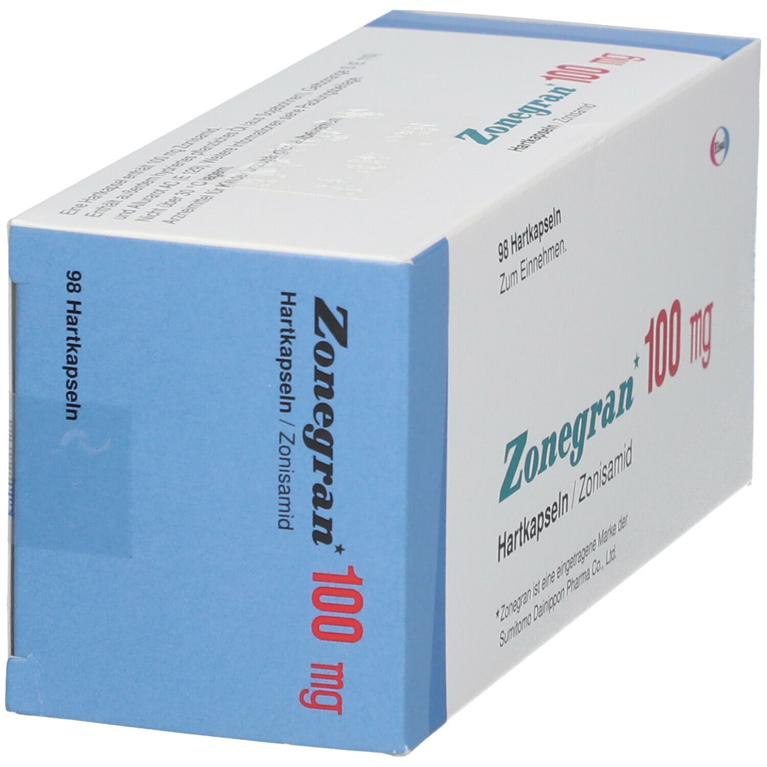 Zonegran 100 mg Hartkapseln 98 St