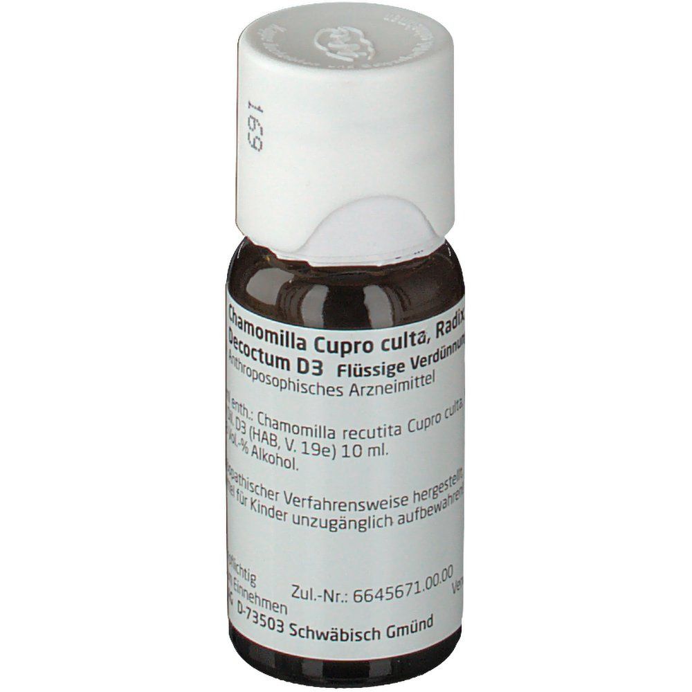 Chamomilla Cupro Culta Radix D3