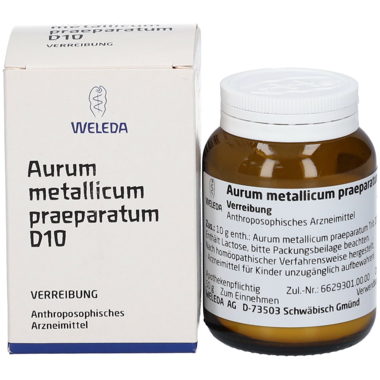 Aurum Metallicum Praep. D 10 Trituration