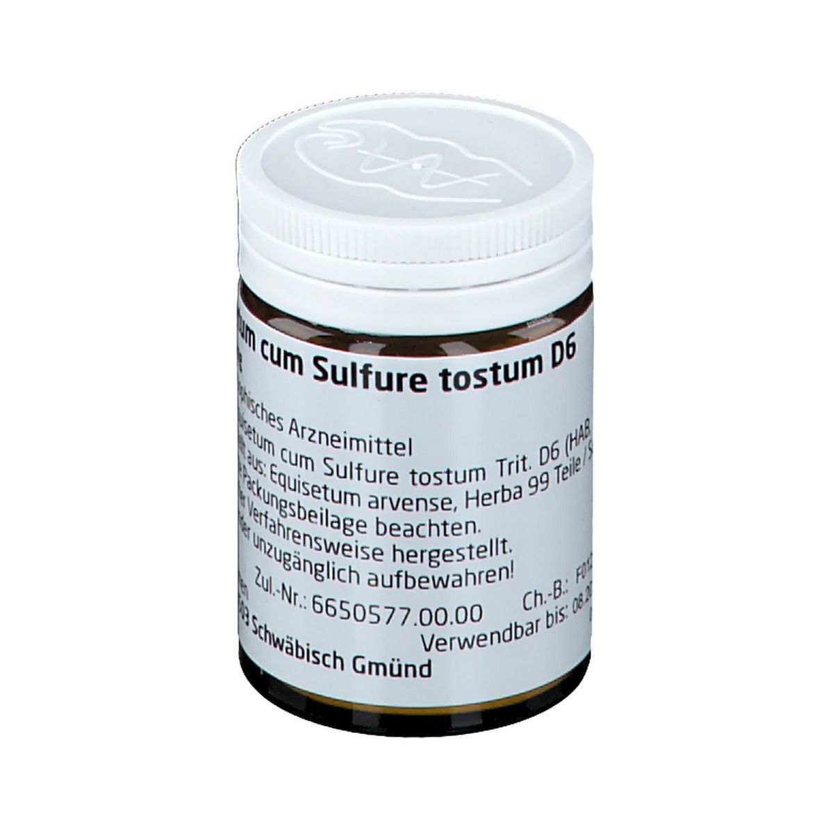 Equisetum CUM Sulfure tostum D 6 Trituration 20 g