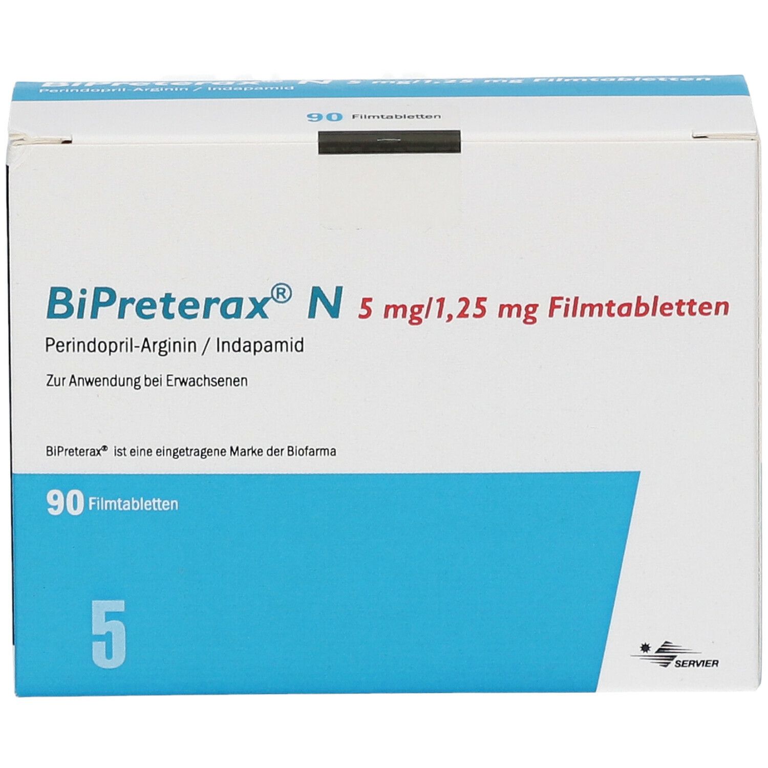 Bipreterax N 5 mg/1,25 mg 90 St mit dem E-Rezept kaufen - Shop Apotheke