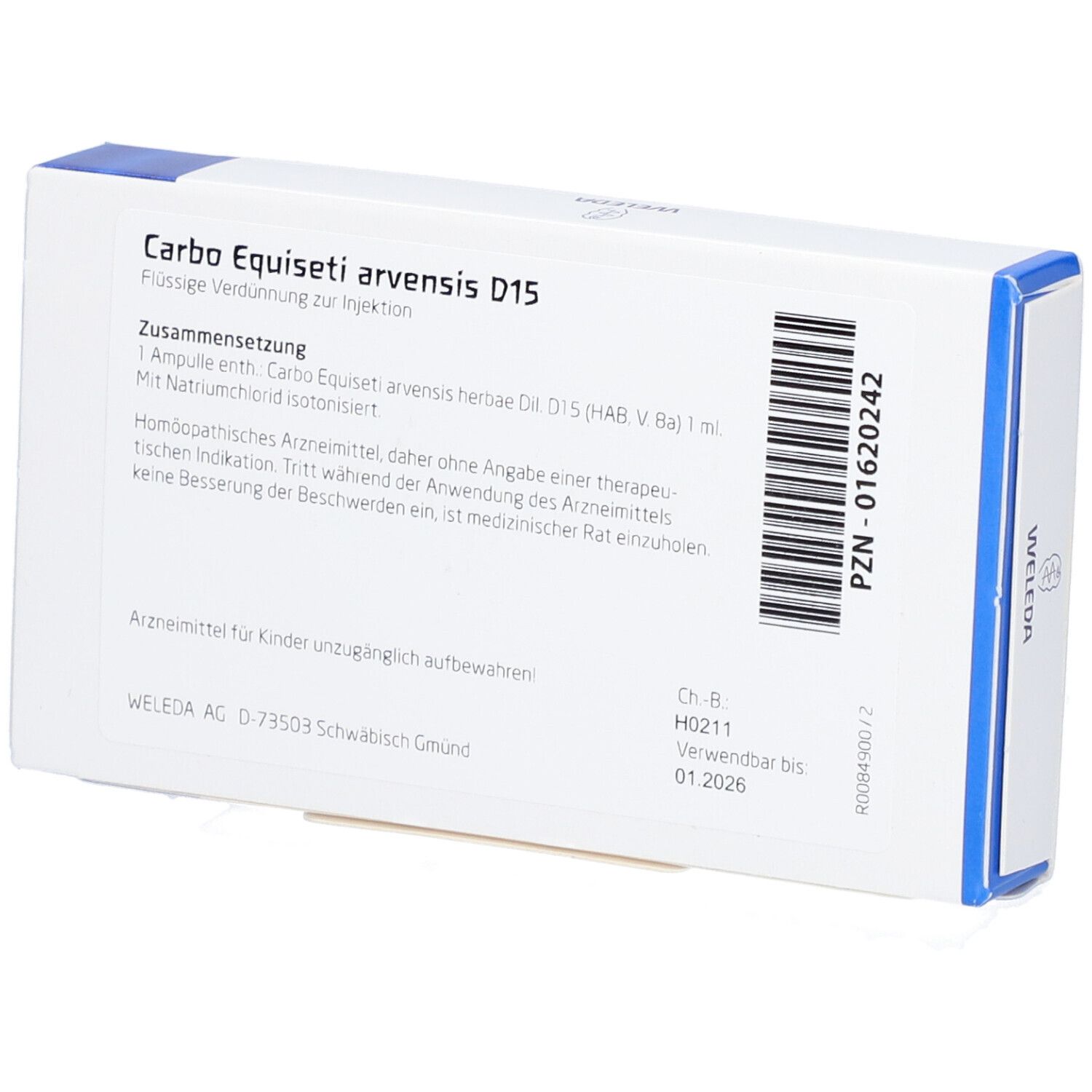 Weleda Carbo Equiseti arvensis D15 Ampullen