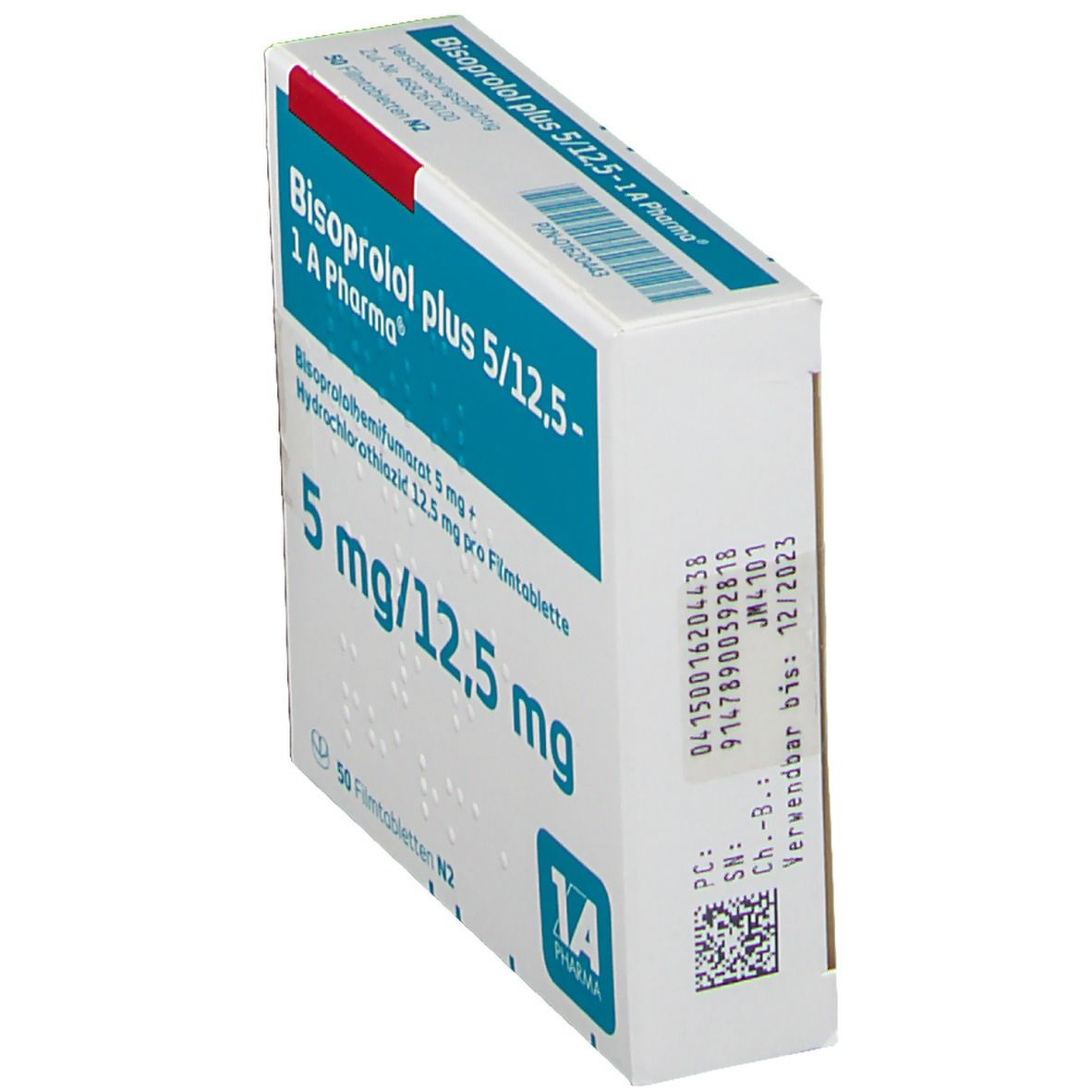 Bisoprolol plus 5/12,5-1A Pharma Filmtabletten 50 St