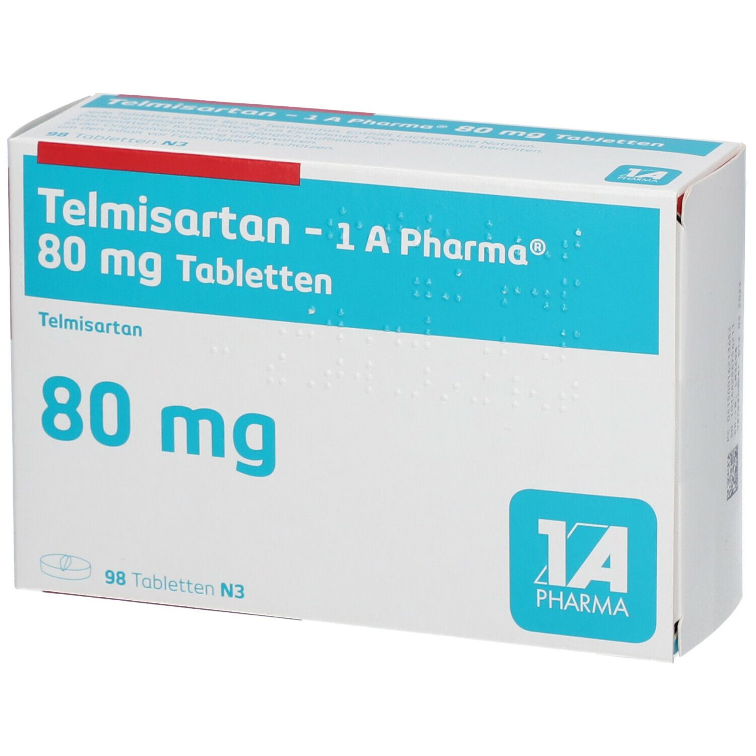 Telmisartan-1A Pharma 80 mg Tabletten 98 St