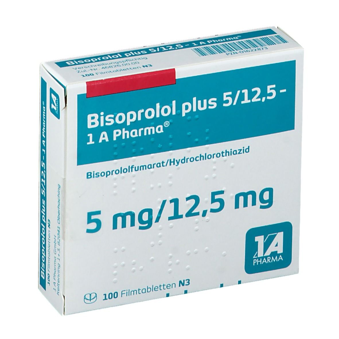 Bisoprolol plus 5/12,5-1A Pharma Filmtabletten 100 St