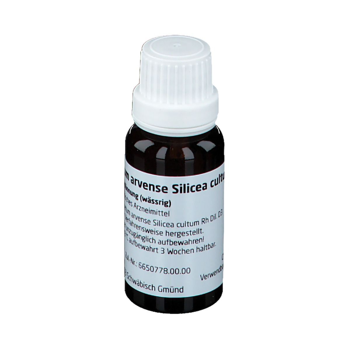 Equisetum Arvense Silicea cultum Rh D 3 Dilution 20 ml