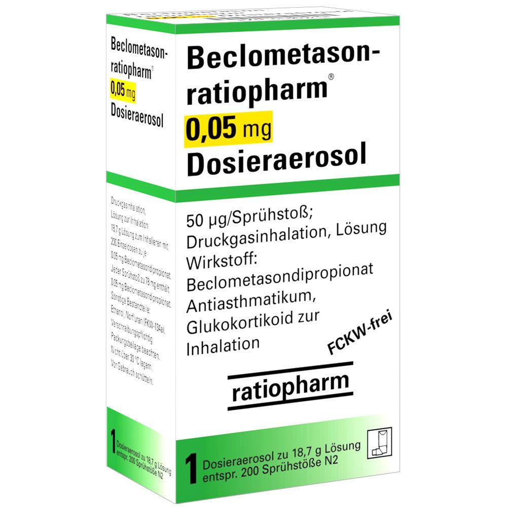 Beclometason-ratiopharm® 0,05 mg