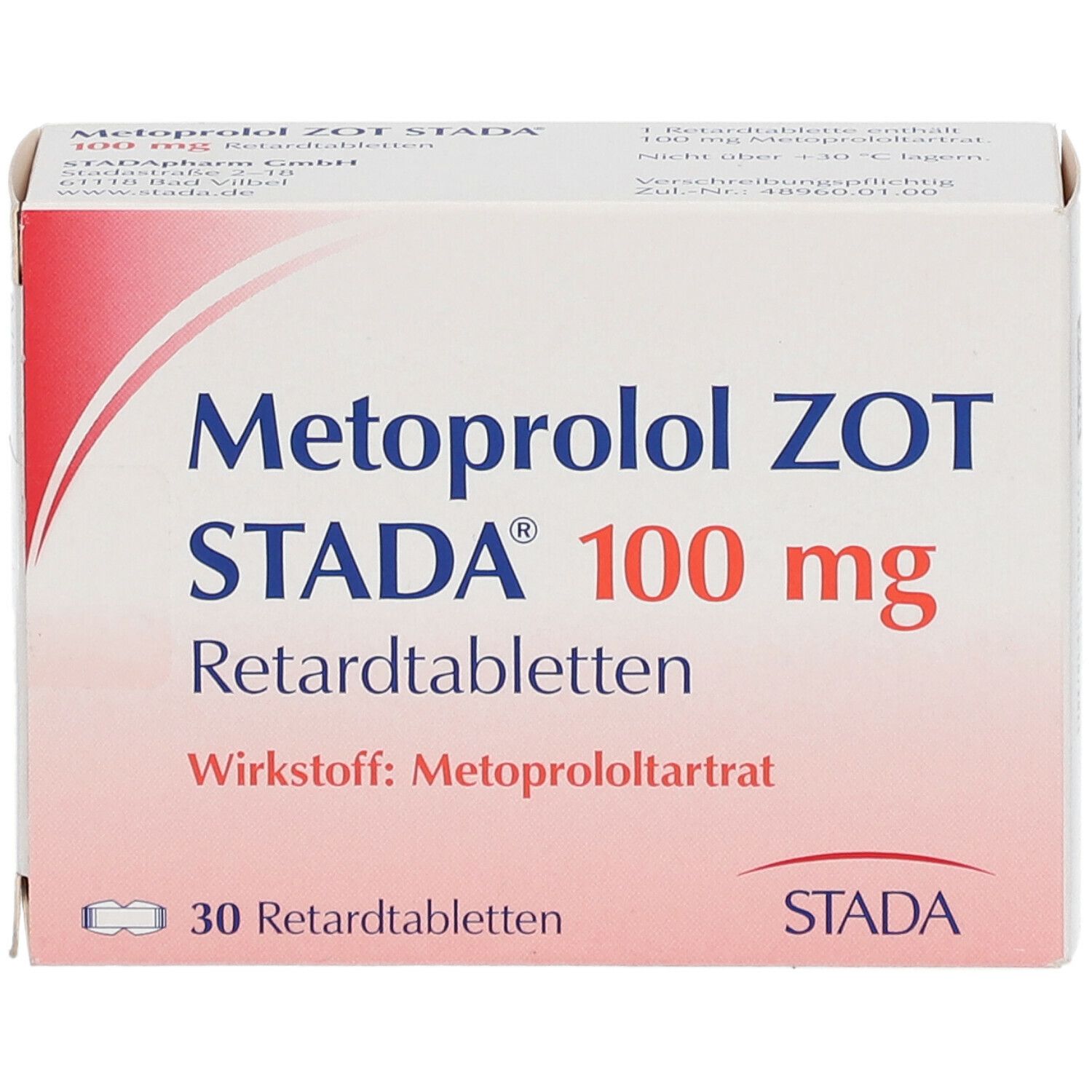 Metoprolol STADA® ZOT 100 mg retard