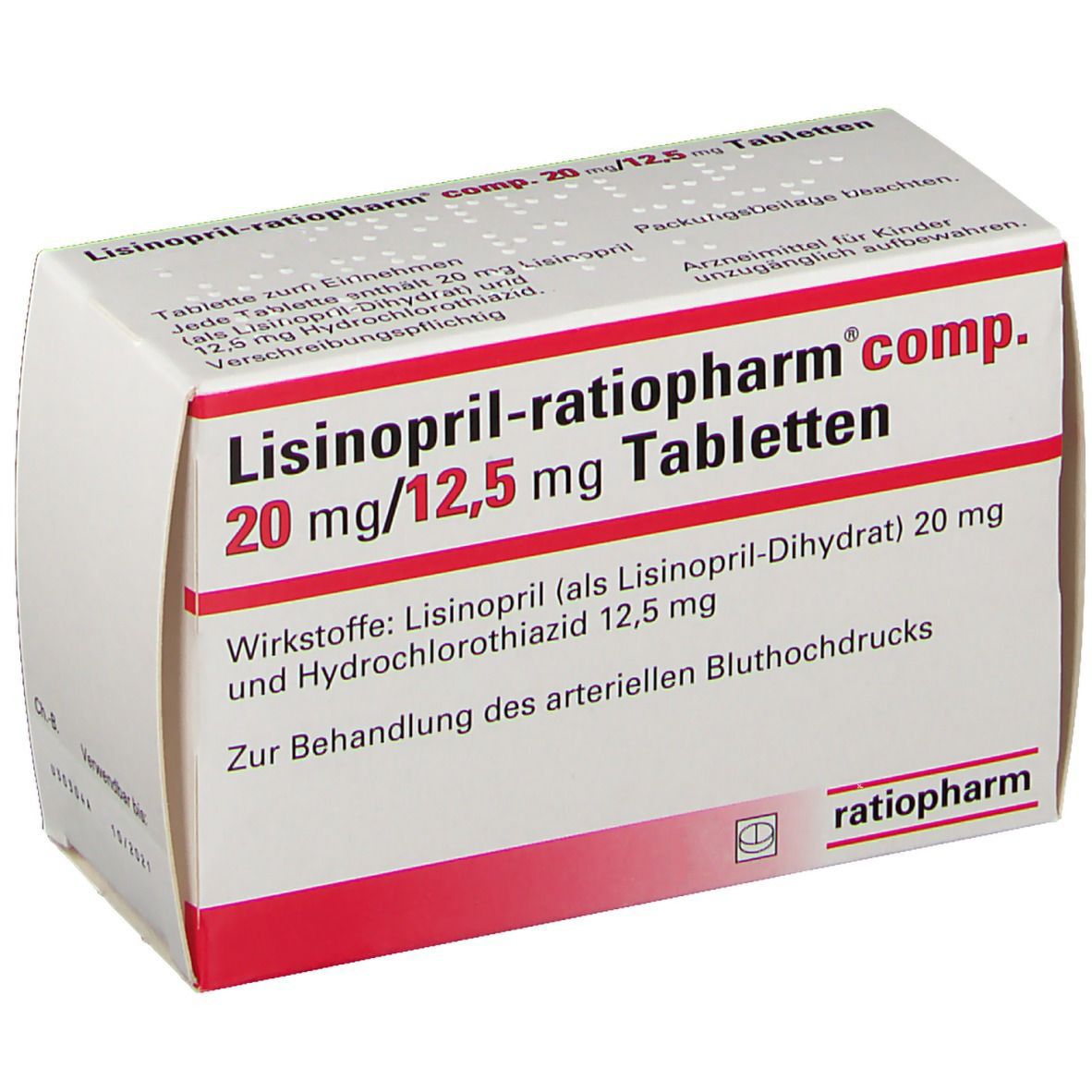 LISINOPRIL-ratiopharm comp. 20/12,5 mg Tabletten 50 St