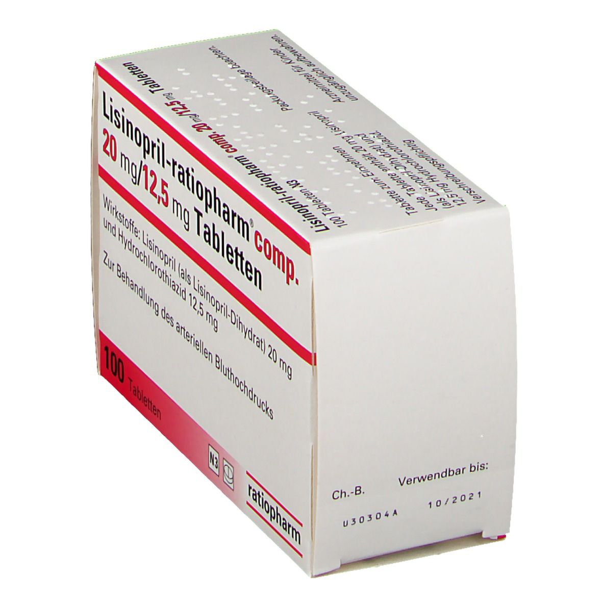 Lisinopril-ratiopharm® comp. 20 mg/12,5 mg