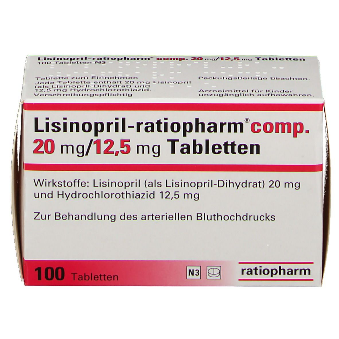 Lisinopril-ratiopharm® comp. 20 mg/12,5 mg