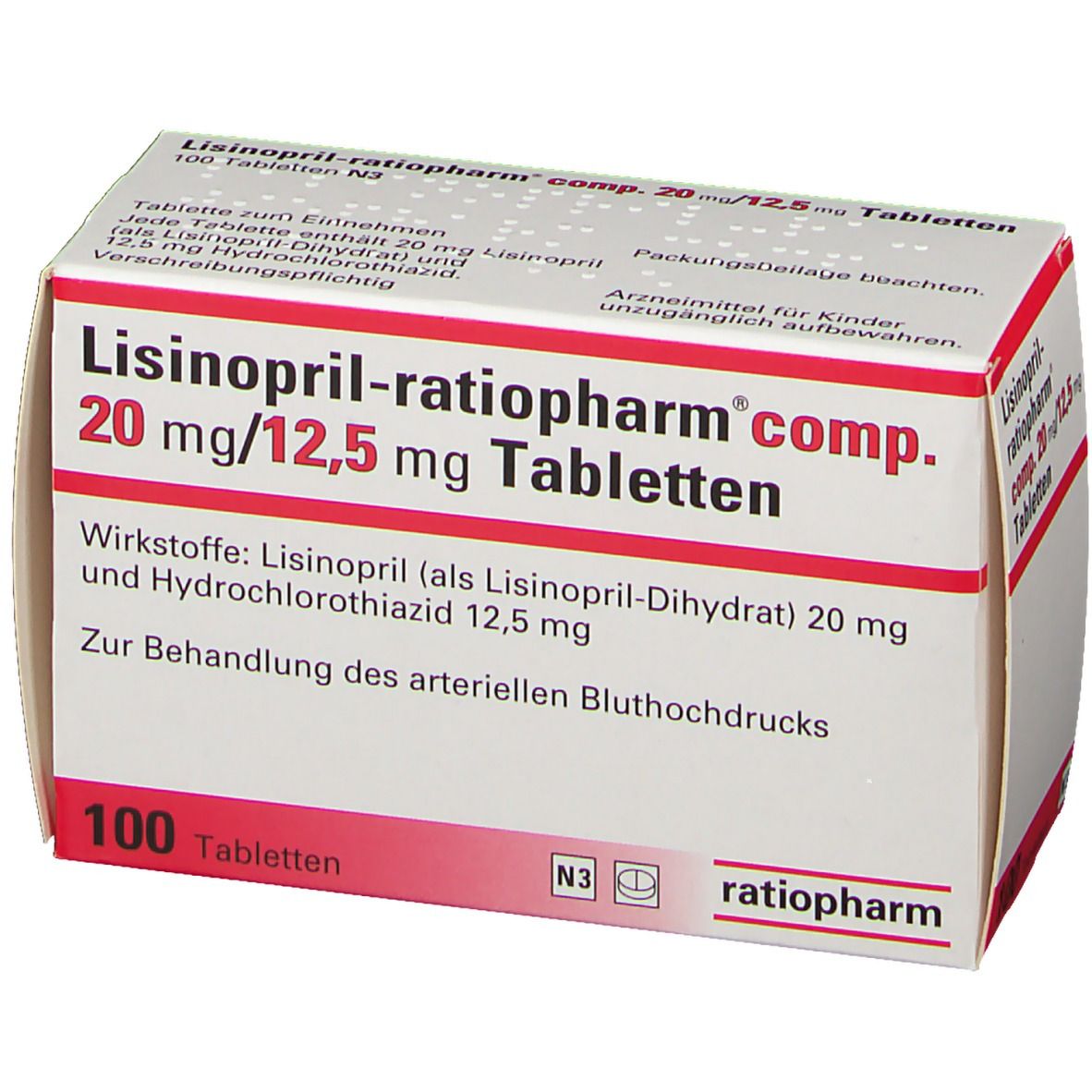Lisinopril-ratiopharm® comp. 20 mg/12,5 mg