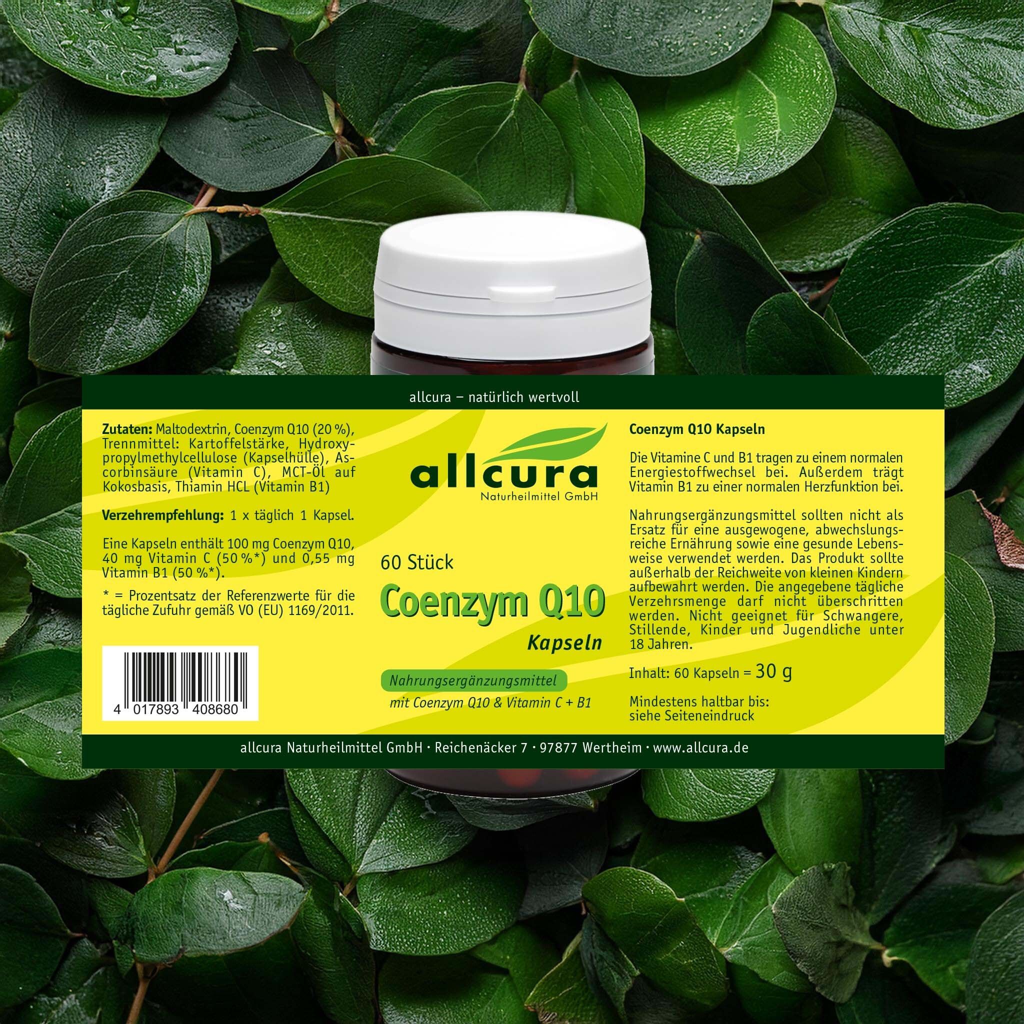 allcura Coenzym Q 10 Kapseln