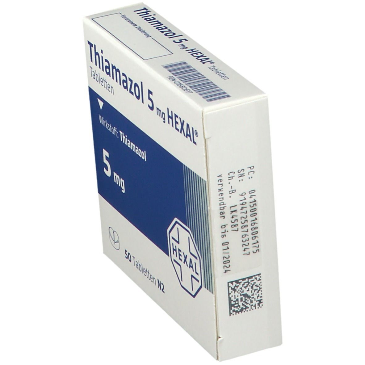 Thiamazol 5 mg Hexal Tabletten 50 St