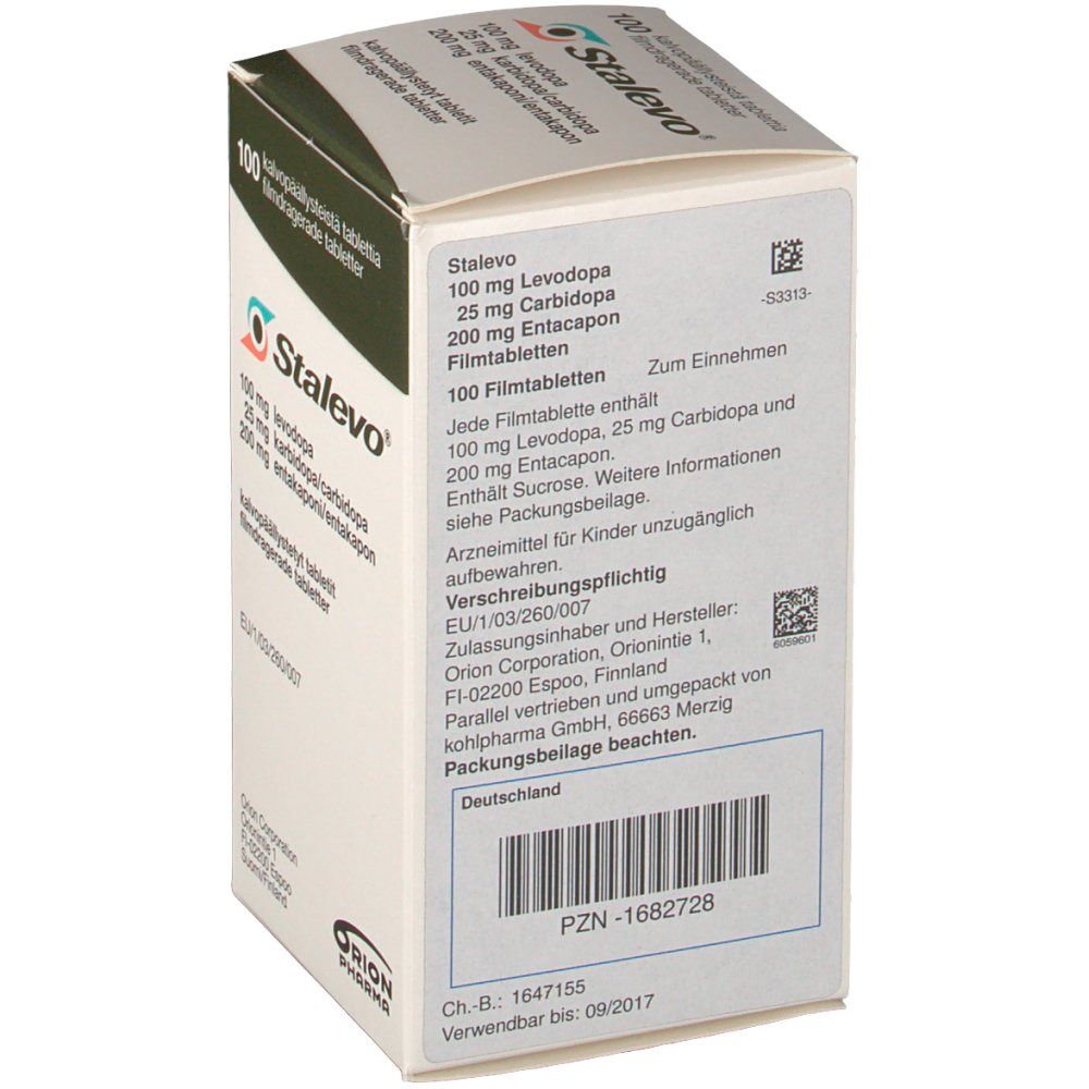 Stalevo 100 mg/25 mg/200 mg Filmtabletten St