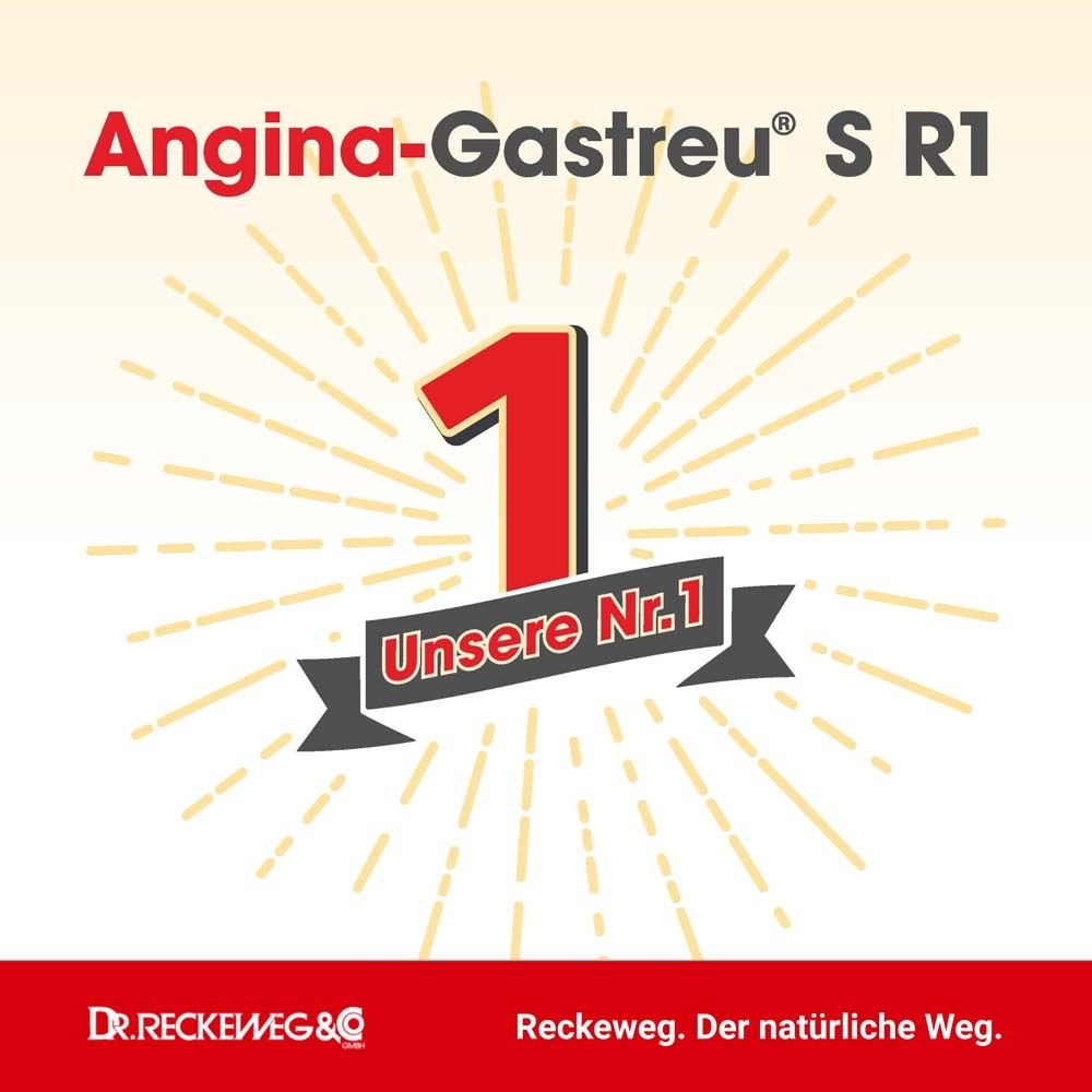 Roter Hintergrund mit einer großen roten Zahl 1. Text: Unsere Nr. 1. Logo Dr. Reckeweg.