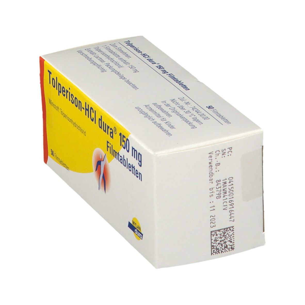 Tolperison-Hcl dura 150 mg Filmtabletten 50 St