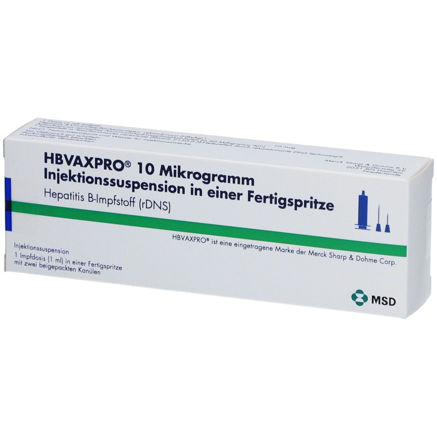HBVAXPRO 10 µg Inj.-Susp.i.e.Fertigspritze