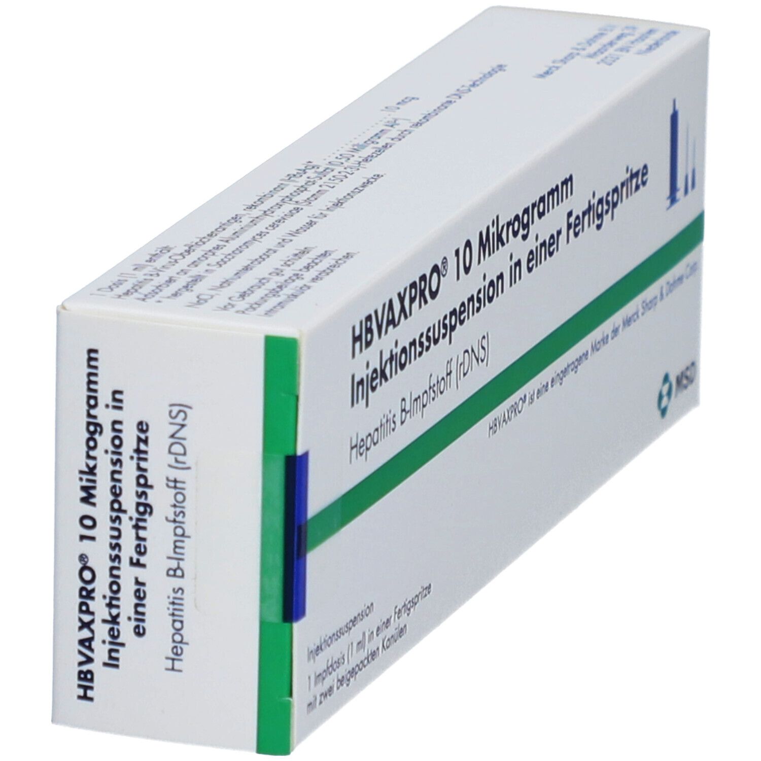 Hbvaxpro 10 µg Inj.-Susp.i.e.Fertigspritze 1 ml Fertigspritzen