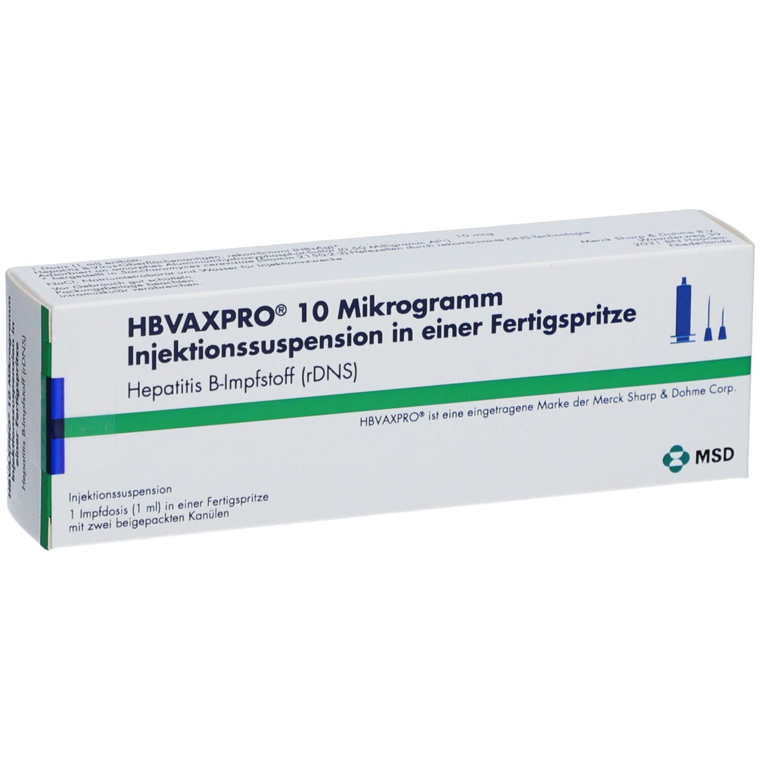 HBVAXPRO 10 µg Inj.-Susp.i.e.Fertigspritze