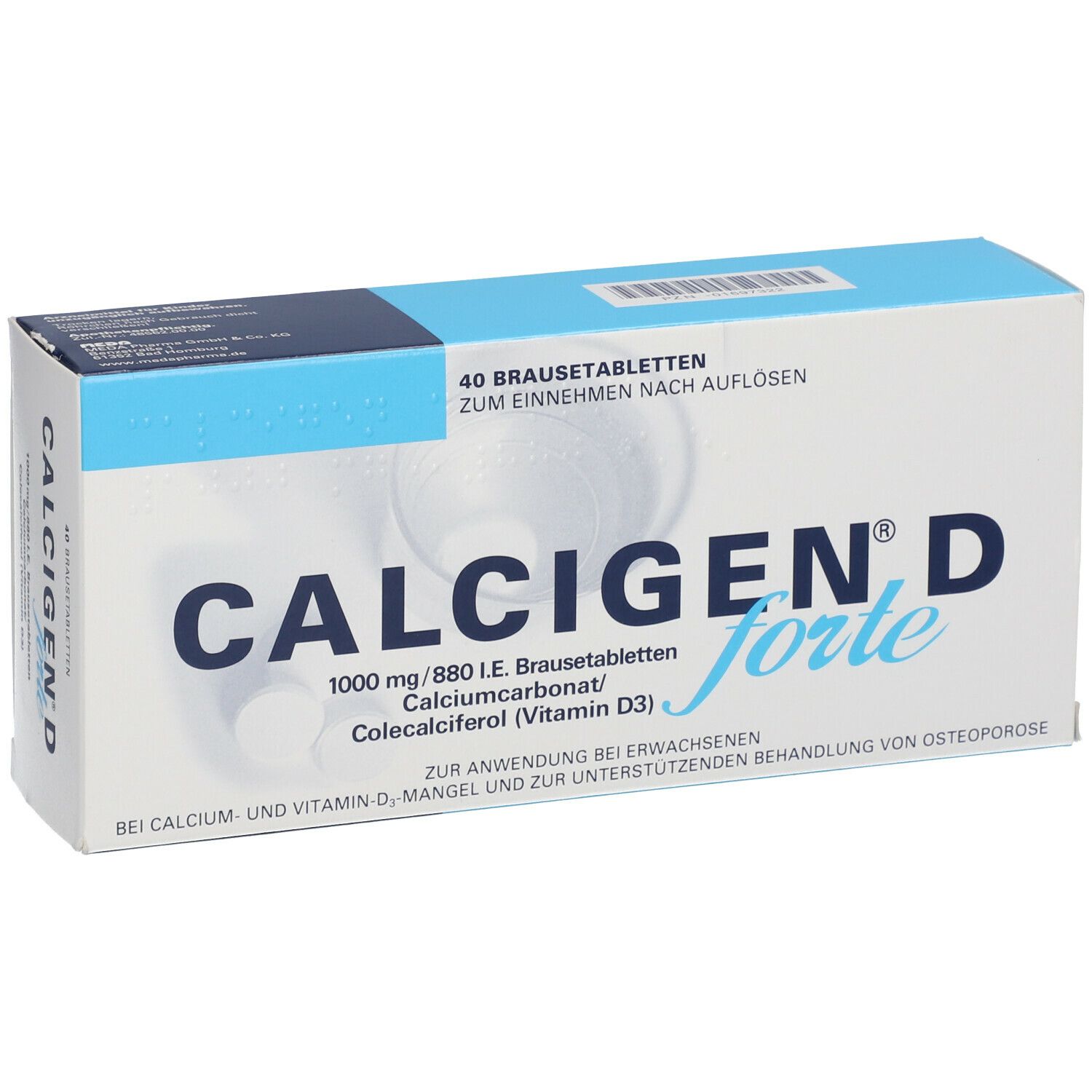 Calcigen® D forte 1000 mg/880 I.E. Brausetabletten