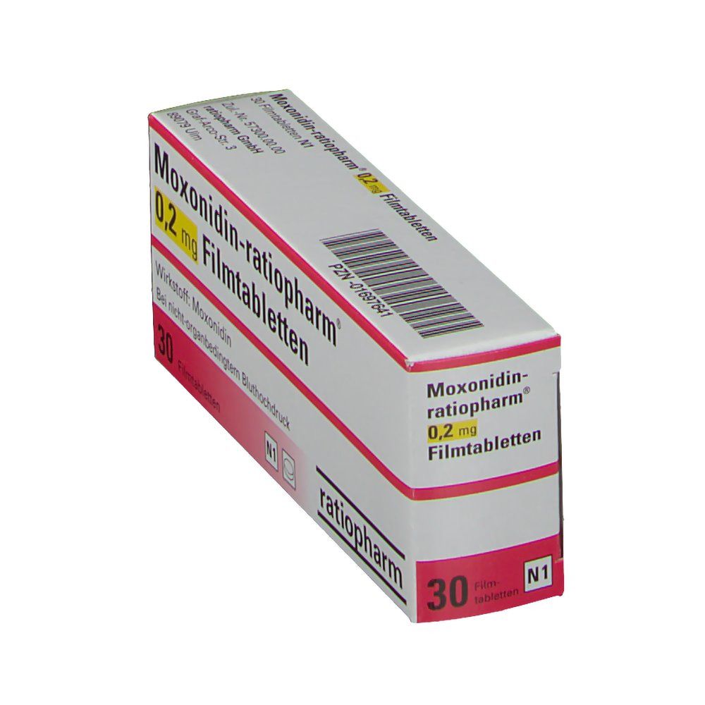 MOXONIDIN-ratiopharm 0,2 mg Filmtabletten 30 St