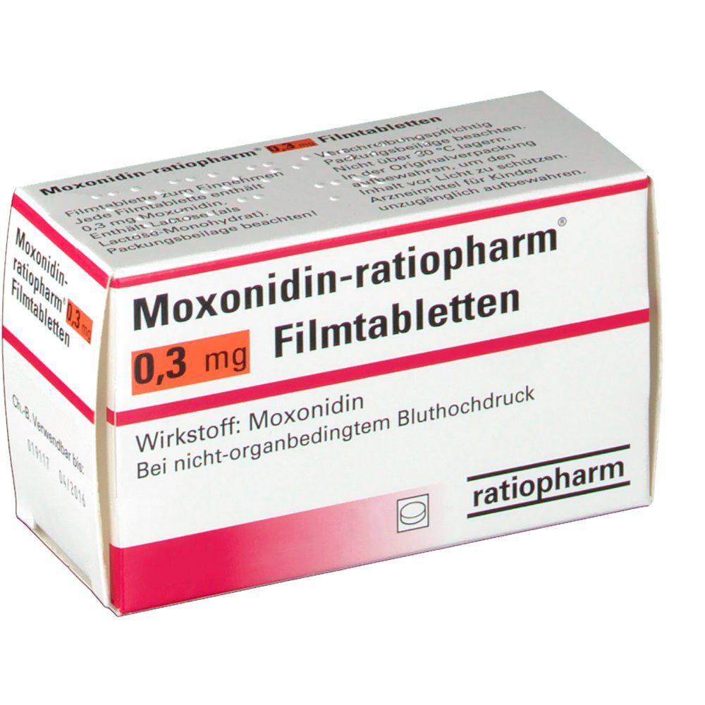 MOXONIDIN-ratiopharm 0,3 mg Filmtabletten 50 St