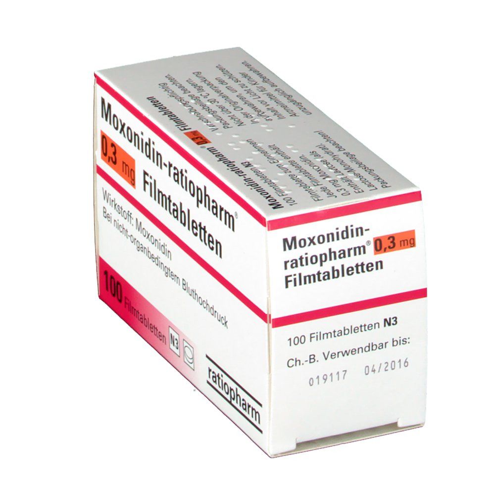 MOXONIDIN-ratiopharm 0,3 mg Filmtabletten 30 St