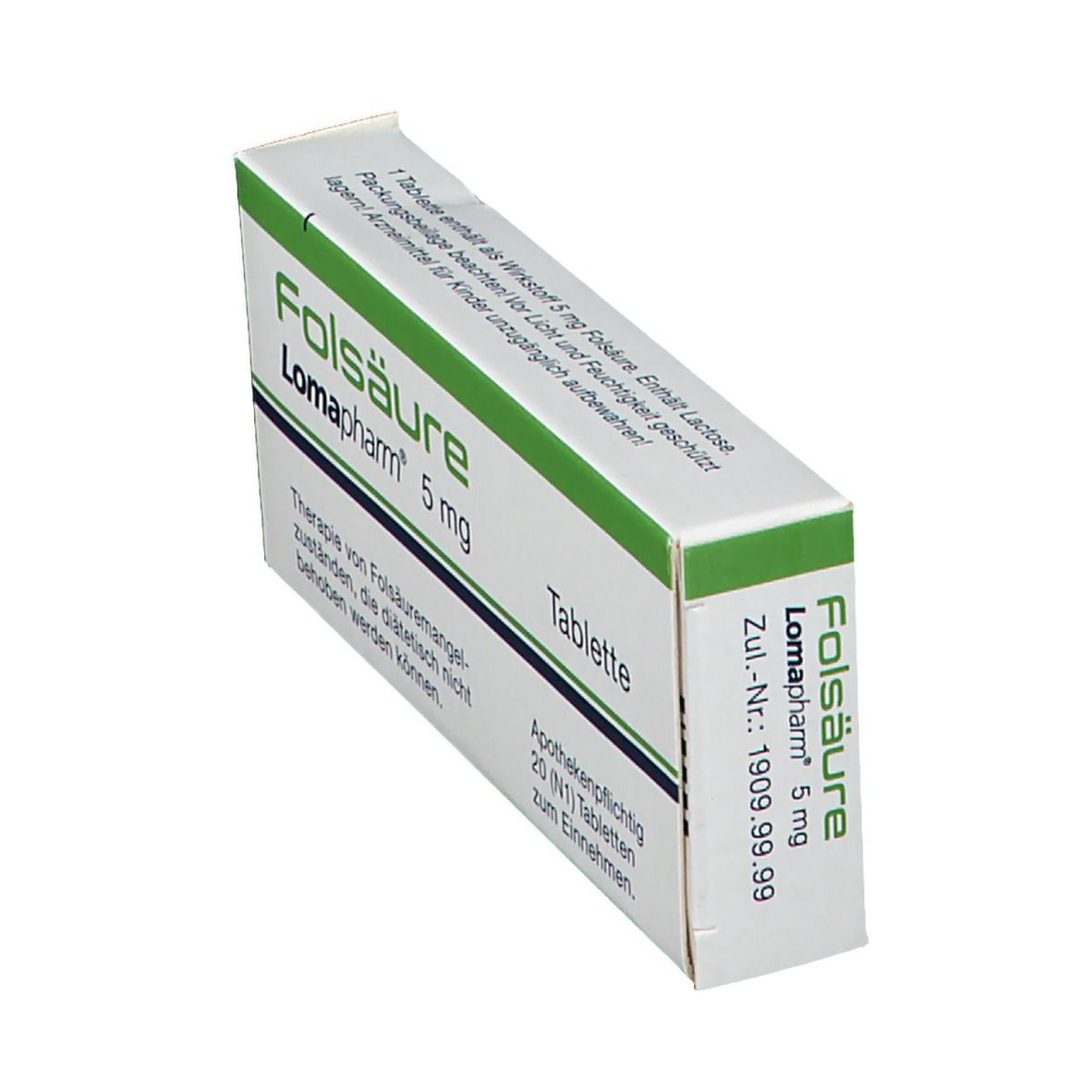 Folsäure Lomapharm 5mg Tabletten