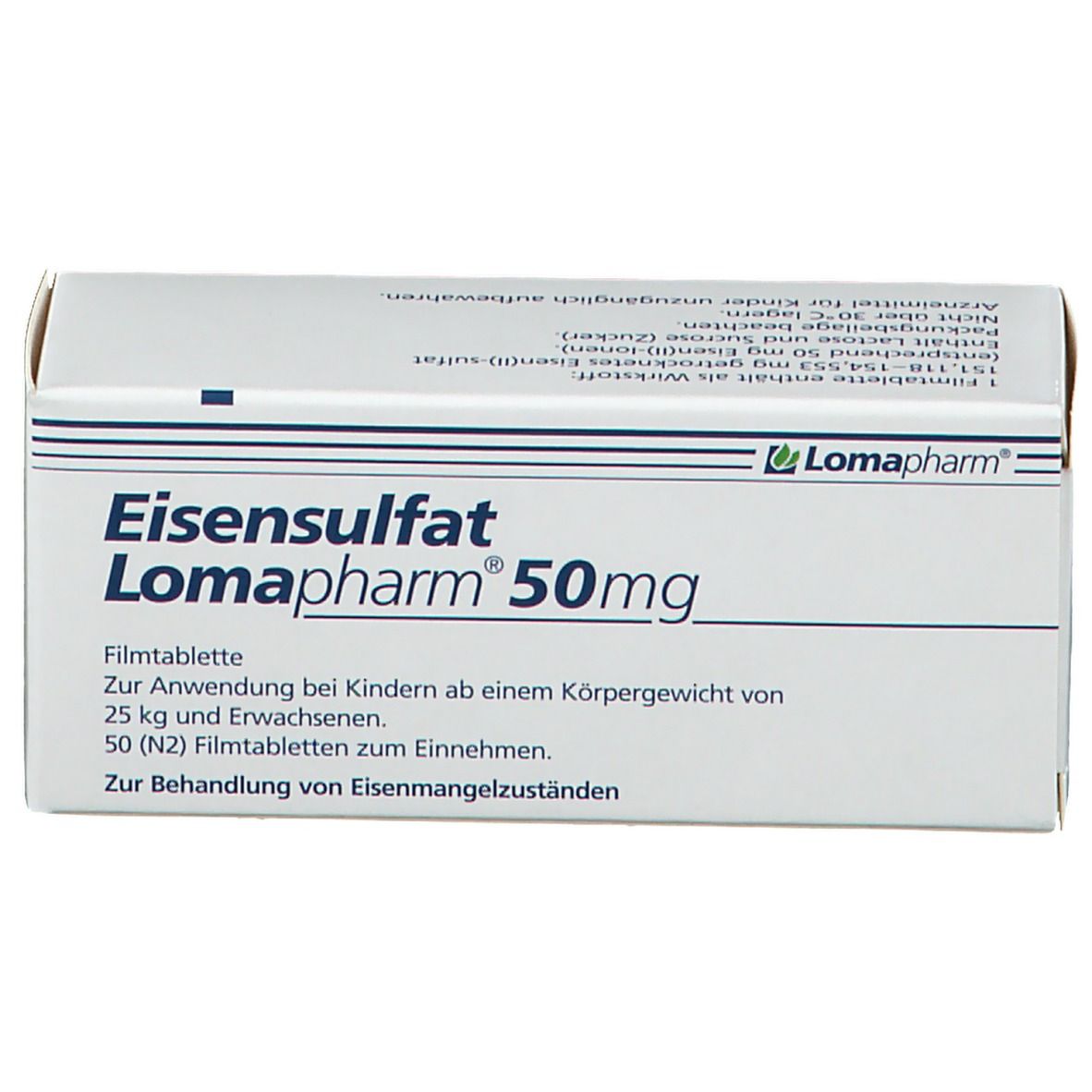 Eisensulfat Lomapharm 50 mg Filmtabletten