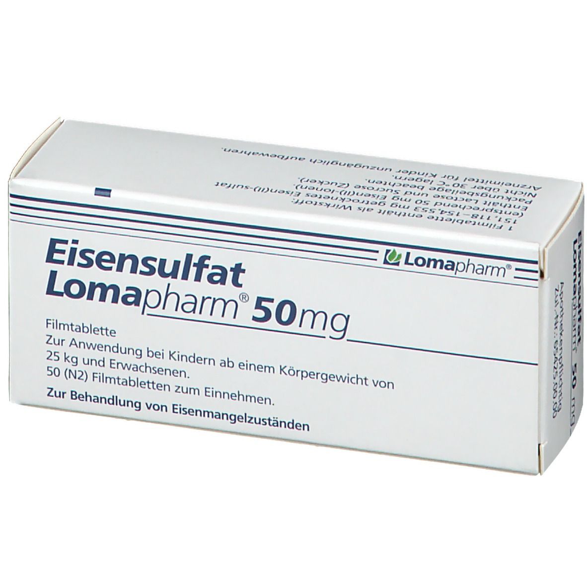 Eisensulfat Lomapharm 50 mg Filmtabletten