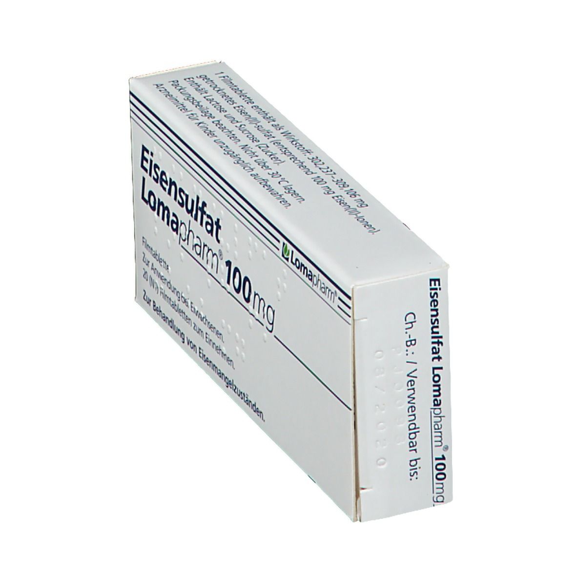 Eisensulfat Lomapharm 100 mg Filmtabletten