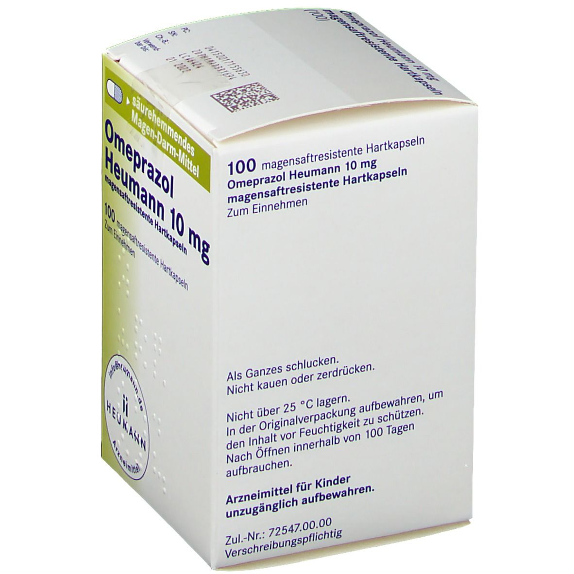 Omeprazol Heumann 10 mg magensaftres.Hartkapseln 100 St Magensaftresistente Hartkapseln