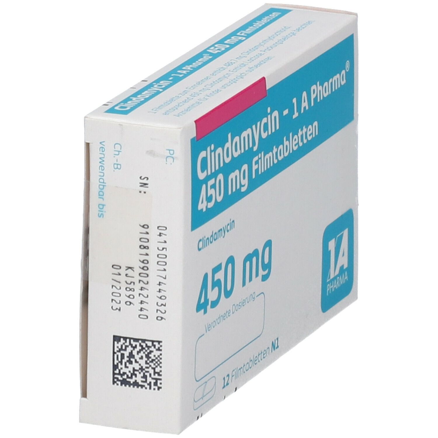 Clindamycin-1A Pharma 450 mg Filmtabletten 12 St