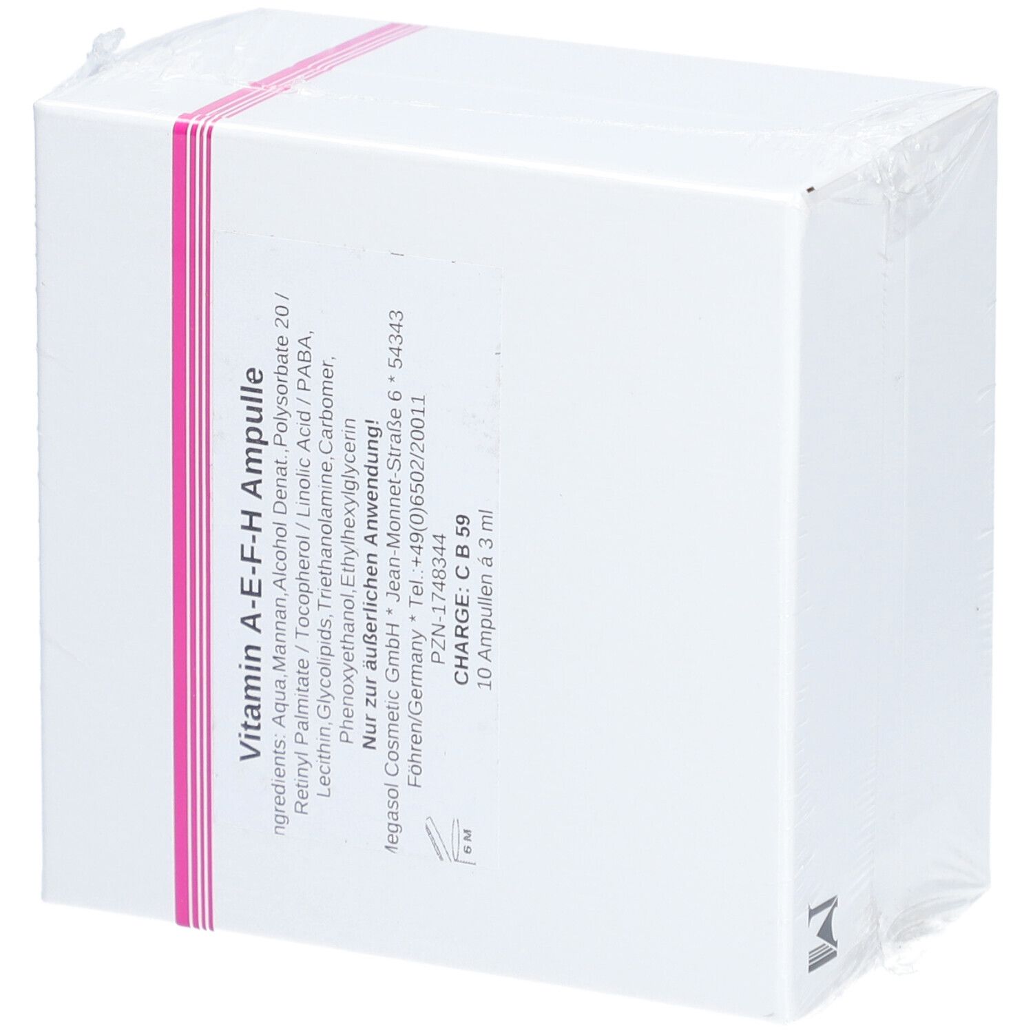 MEGASOL COSMETIC Vitamin A-E-F-H Ampullen