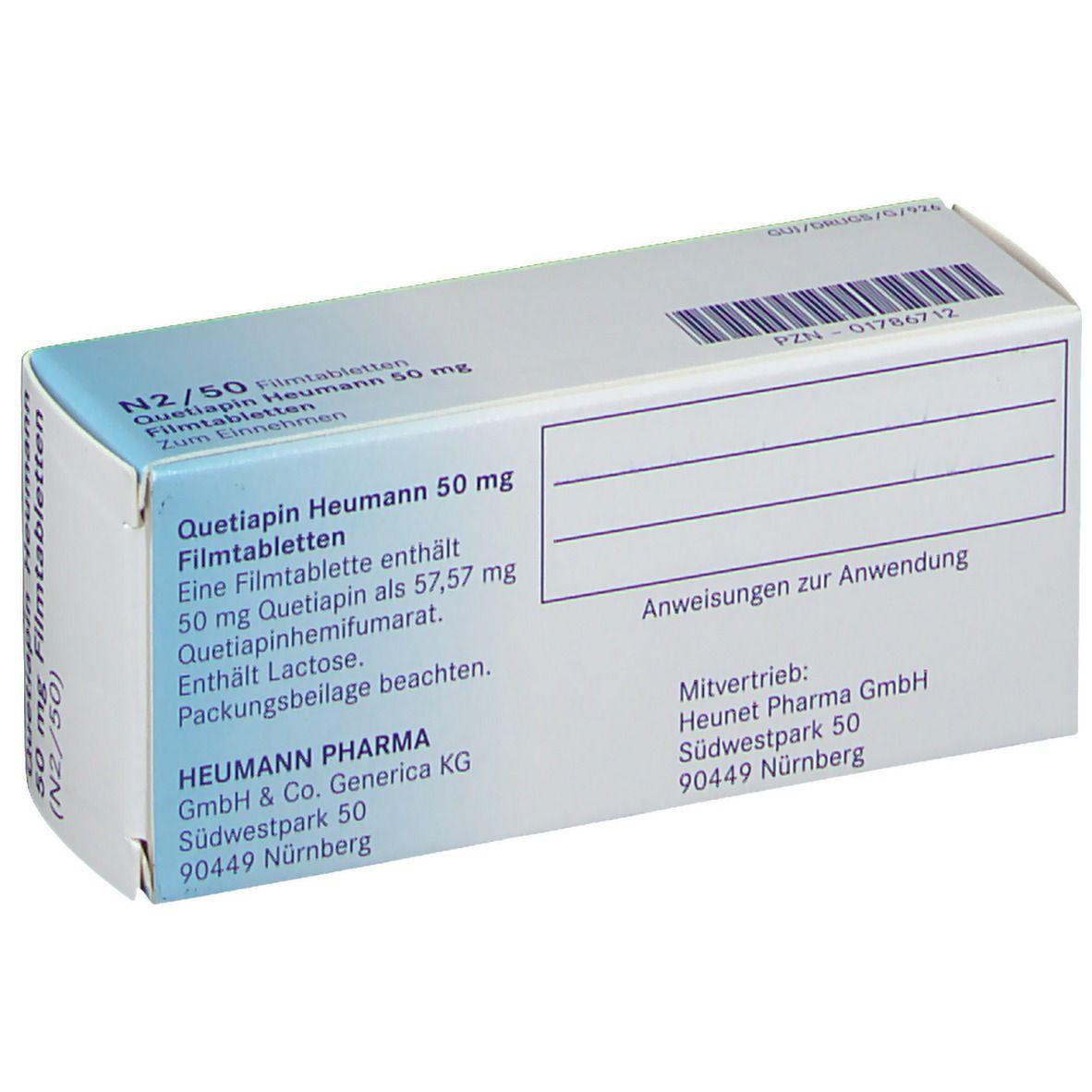 Quetiapin Heumann 50 mg