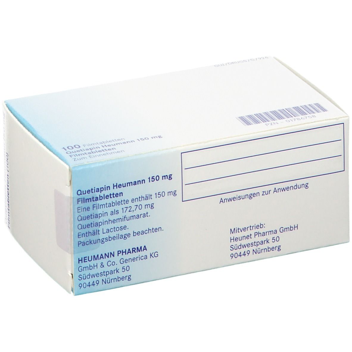 Quetiapin Heumann 150 mg Filmtabletten 100 St