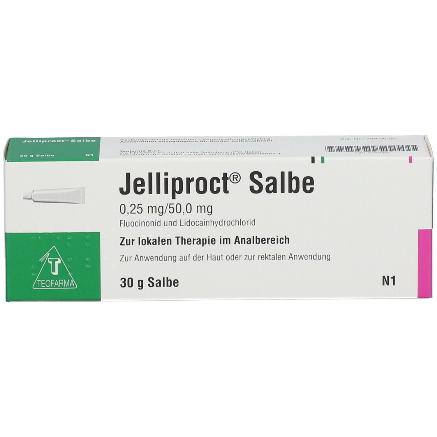 Jelliproct® Salbe 0,25 mg/50,0 mg