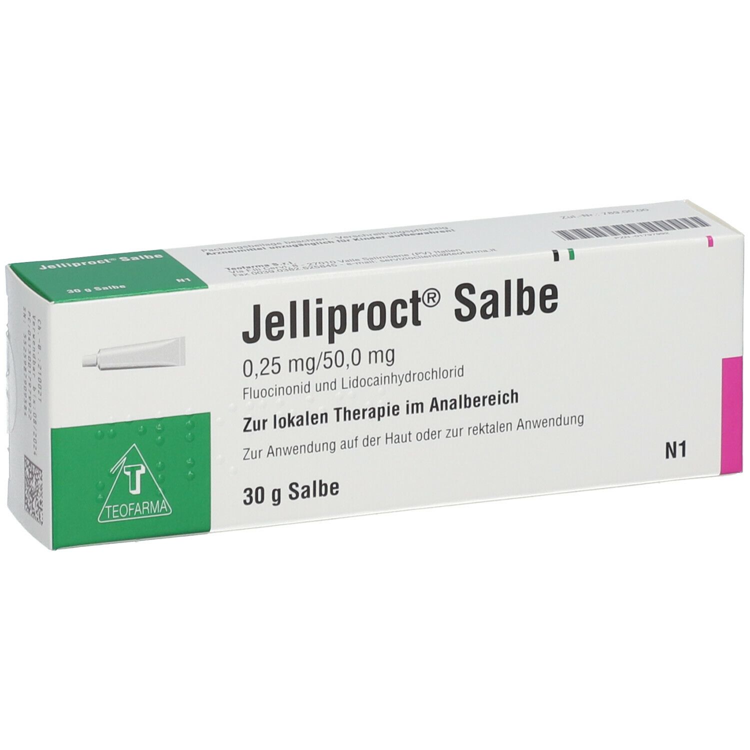 Jelliproct® Salbe 0,25 mg/50,0 mg