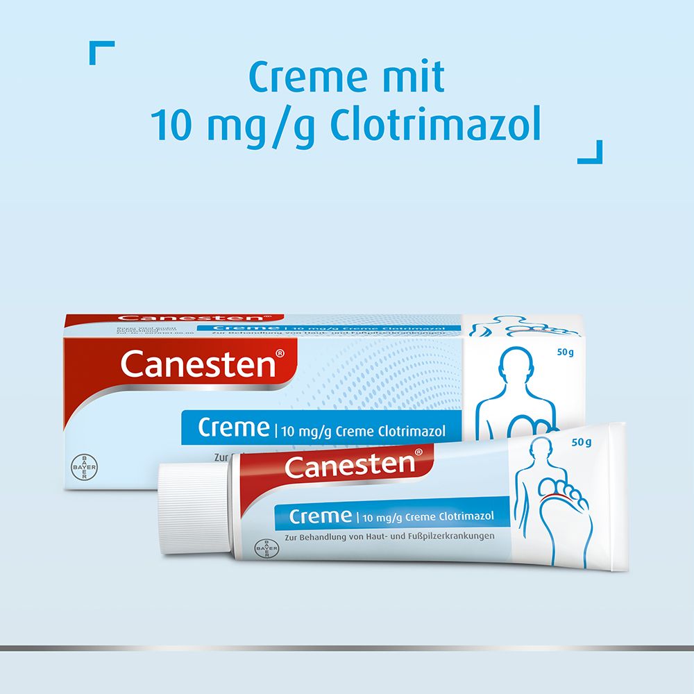 Canesten® Creme gegen Pilzerkrankungen an Haut & Füßen 50g