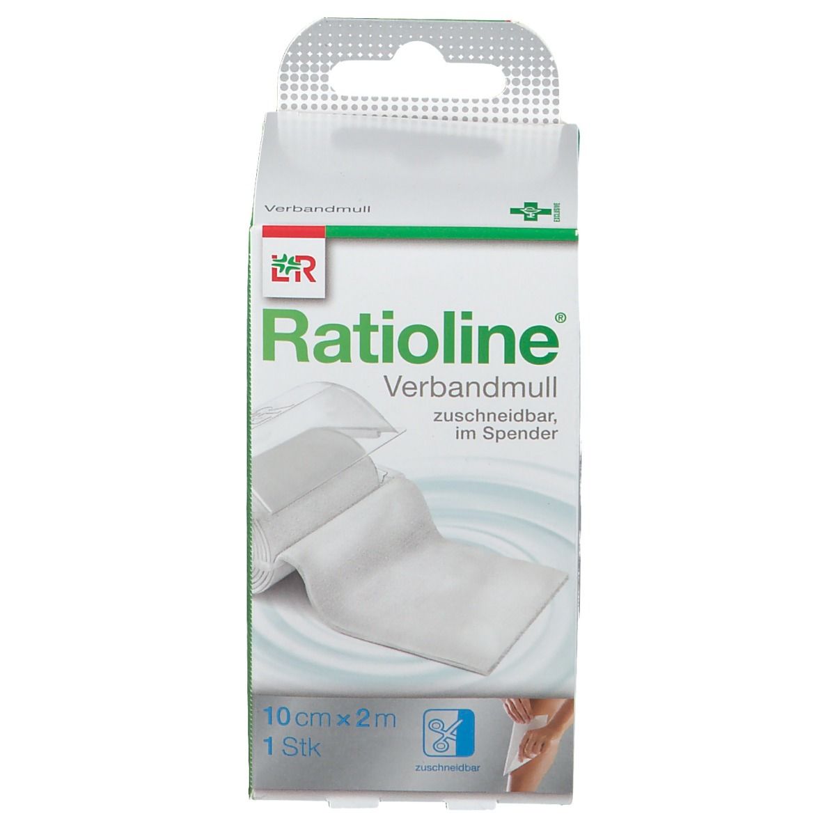 Ratioline® acute Verbandmull 10 cm x 2 m