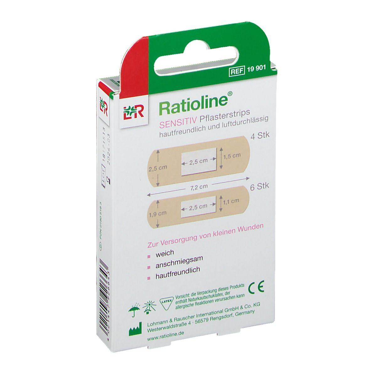 Ratioline® elastic Fingerverband 2 x 12 cm 10 St - SHOP APOTHEKE