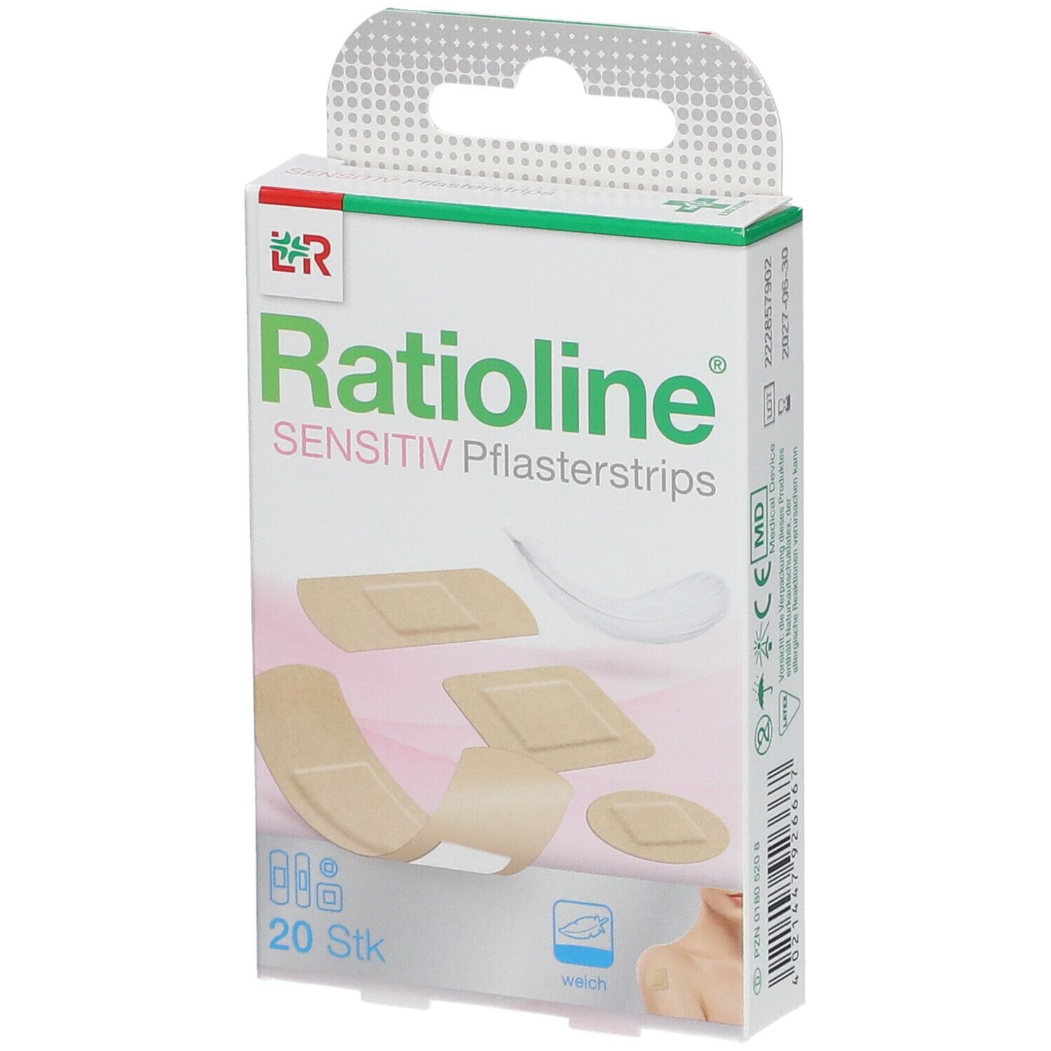 Ratioline® sensitive Pflaster Strips 4 Grössen