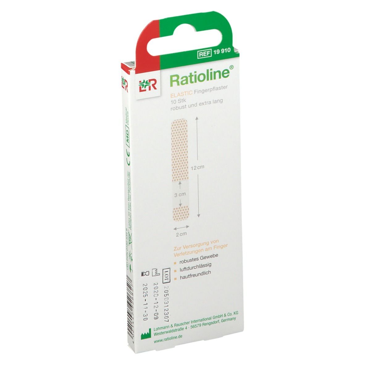 Ratioline® elastic Fingerverband 2 x 12 cm
