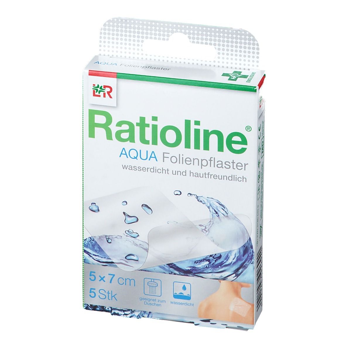 Ratioline® aqua Transparentes Duschpflaster 5 x 7 cm