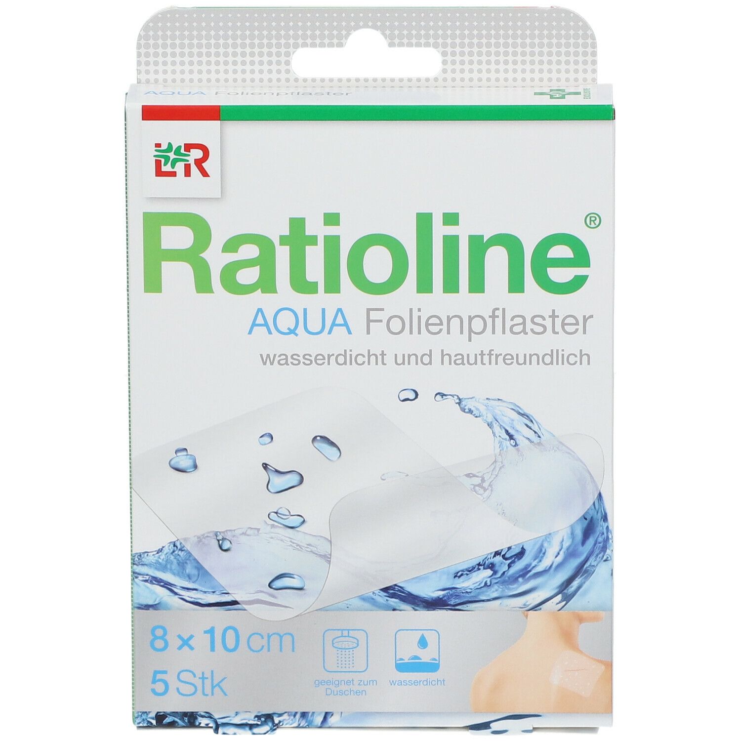 Ratioline® aqua Duschpflaster, transparent  8 x 10 cm